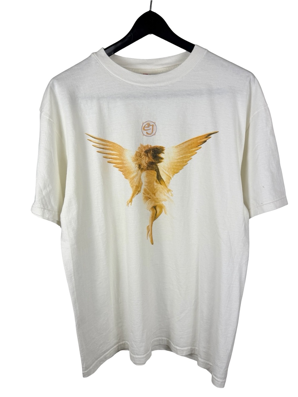 Vintage 90s Eric Johnson Venus Isle Tour Music White Graphic Shirt Size L